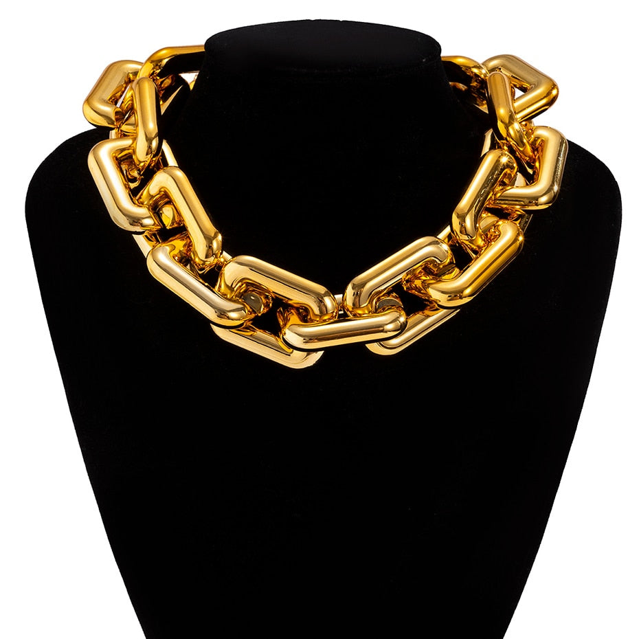 Vesper Chunky Chain Choker Necklace
