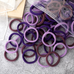 50PCS/Set Basic Hair Bands Simple Solid Colors Elastic Headband Hair Ties