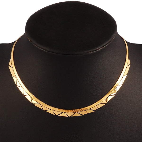 Solene Geometric Pendant Choker Collection