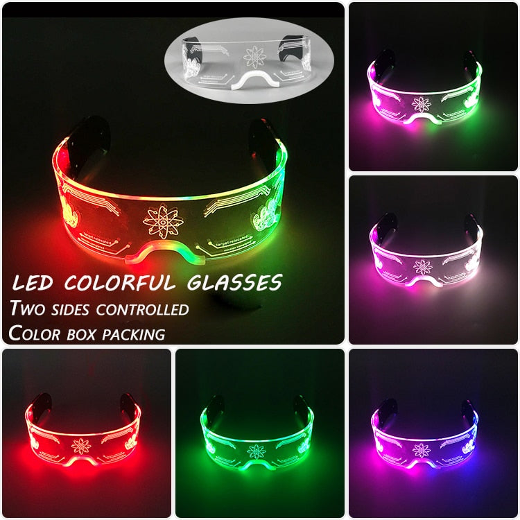 Neon Pulse LED Party Sunglasses