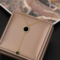 Round Minimalist Light Luxury Necklace
