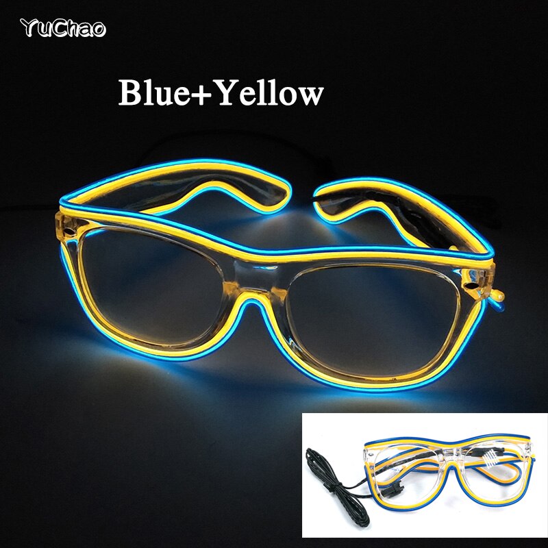 Neon Pulse LED Party Sunglasses