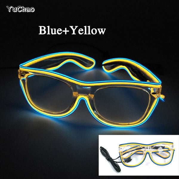 Neon Pulse LED Party Sunglasses