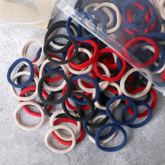 50PCS/Set Basic Hair Bands Simple Solid Colors Elastic Headband Hair Ties