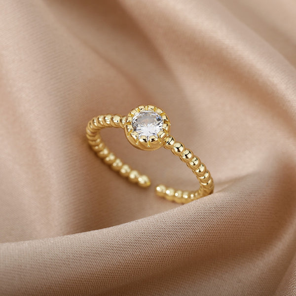 Safiya Lucky Evil Eye Stainless Steel Ring Collection