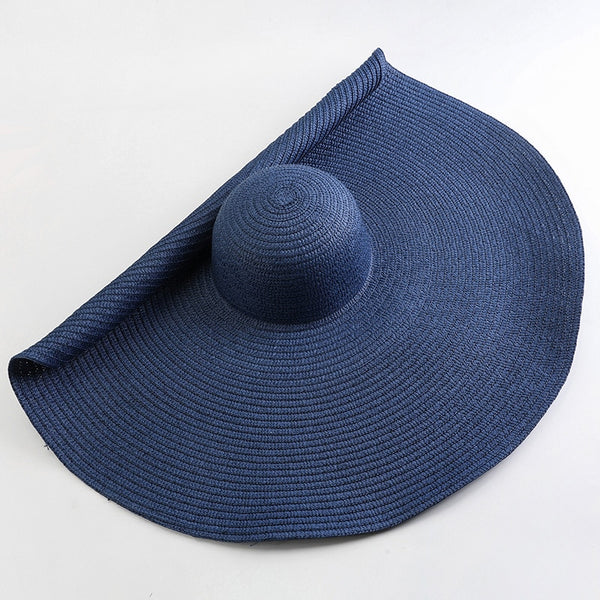 Solene Oversized Wide-Brim Straw Sun Hat