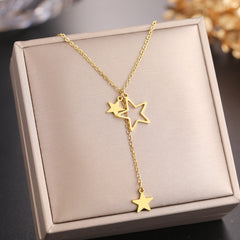 Exquisite Stars Tassel Pendants Necklace