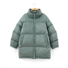 New design Women 2022 Winter Parka Stylish down Jacket Coat Green Grey White Outerwear