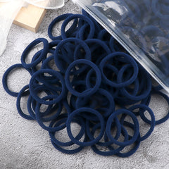 50PCS/Set Basic Hair Bands Simple Solid Colors Elastic Headband Hair Ties