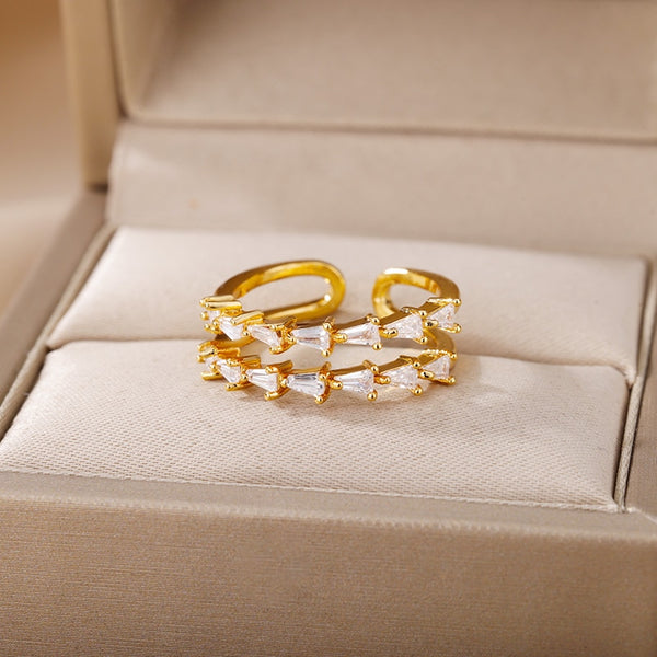 Safiya Lucky Evil Eye Stainless Steel Ring Collection
