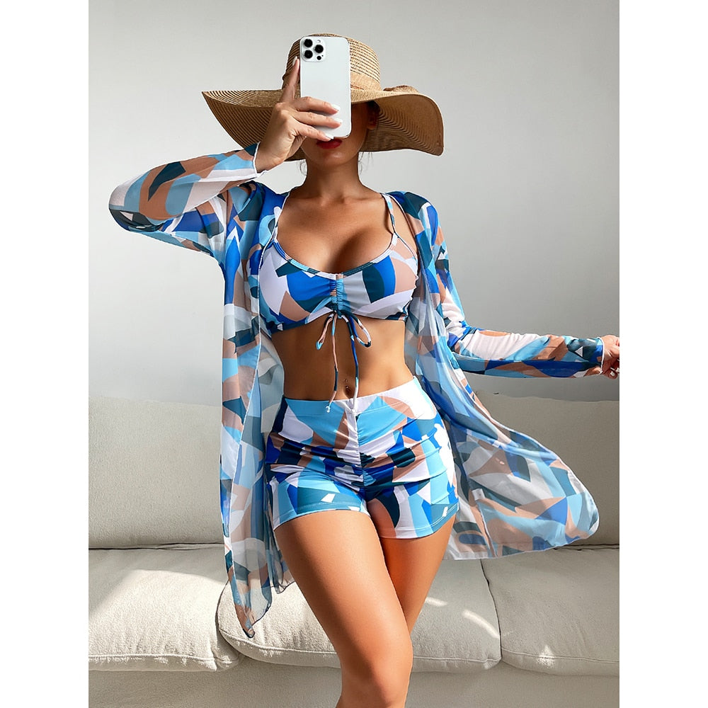 High Waist Bikinis 3 piece