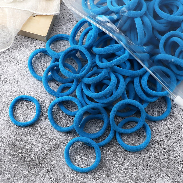 50PCS/Set Basic Hair Bands Simple Solid Colors Elastic Headband Hair Ties