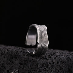 Silver Color Minimalist Irregular Twined Finger Rings