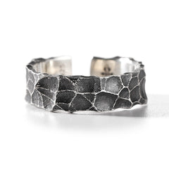 Silver Color Minimalist Irregular Twined Finger Rings