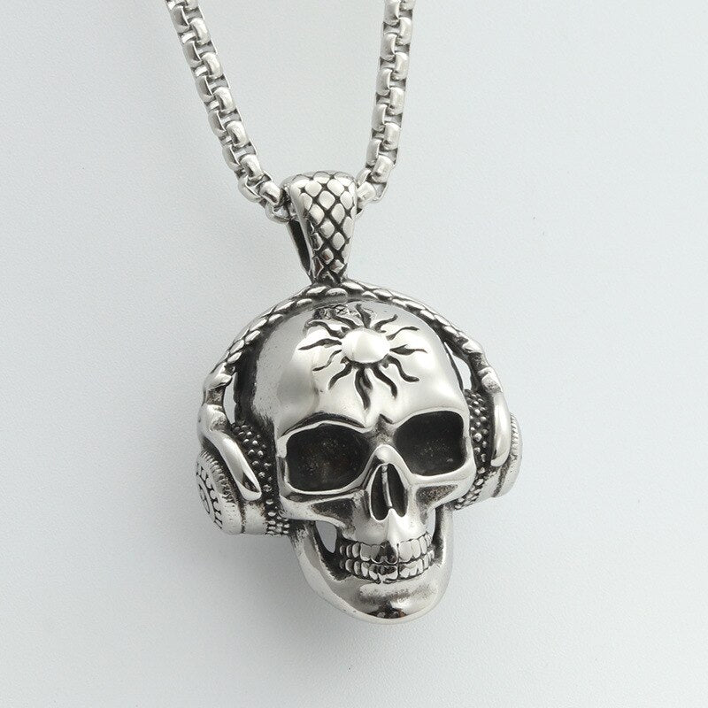 Punk Hip Hop Cassette Necklace Vintage Stainless Steel Men Necklace Chain Fashion Nightclub Rock Jewelry Gift Wholesale Secondary image