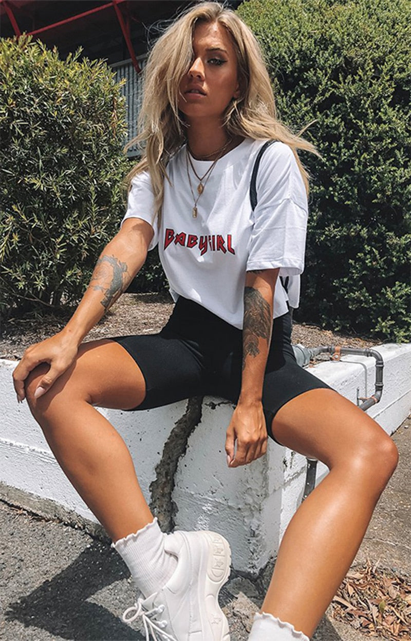 Veda High-Waist Biker Shorts Apparel One-piece