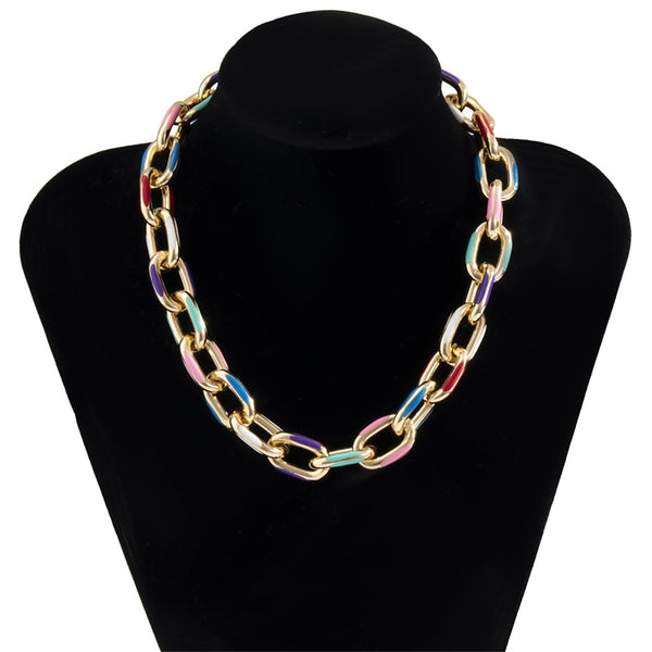 Roxana Multi-Layer Chunky Chain Choker Collection