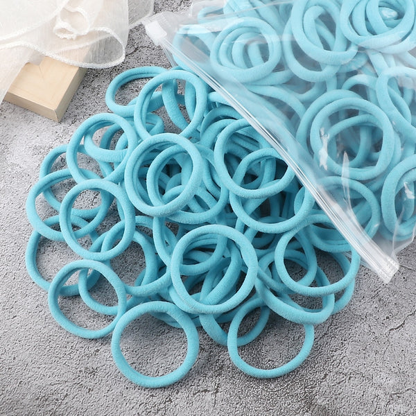 50PCS/Set Basic Hair Bands Simple Solid Colors Elastic Headband Hair Ties