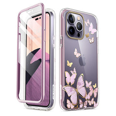 Full-Body Glitter Marble Bumper Case with Built-in Screen Protector Iphone