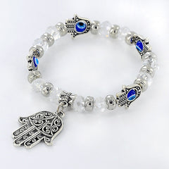 Turkish Blue Evil Eye Bracelet For Women Crystal Resin Lucky Bead