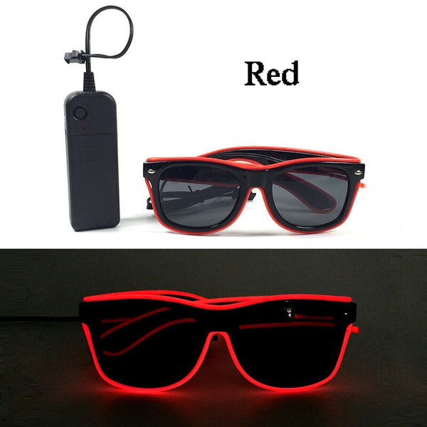 Neon Pulse LED Party Sunglasses