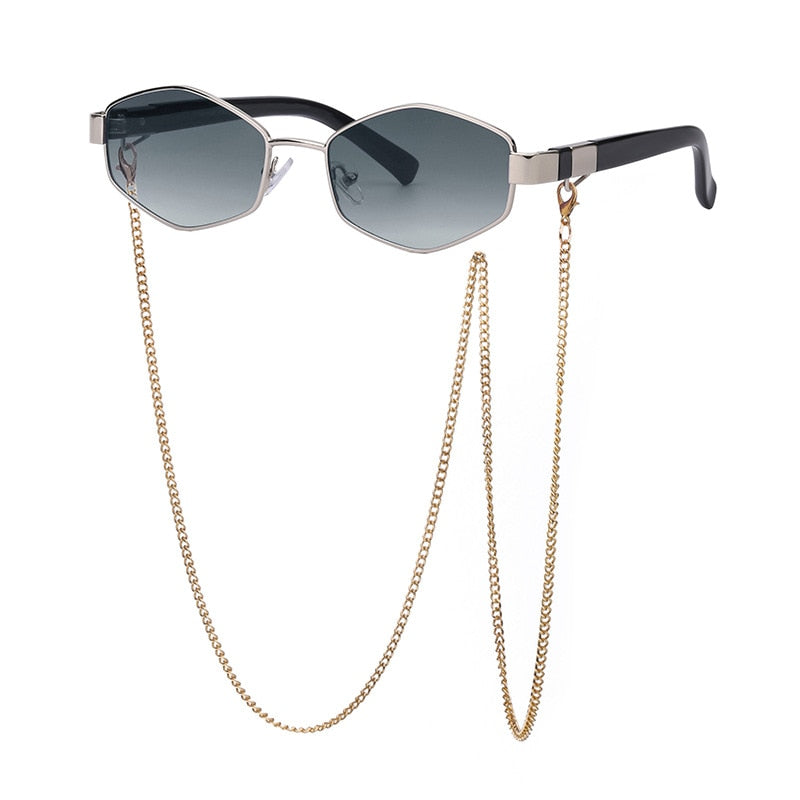 Zora Polygon Chain Sunglasses