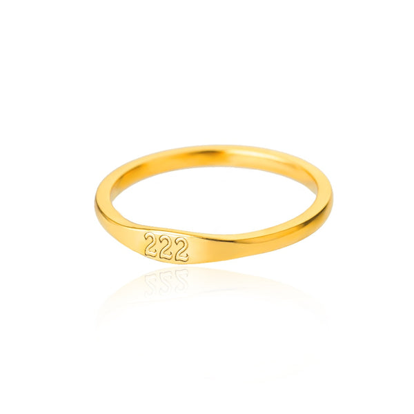 Astra Angel Number Stainless Steel Ring Collection