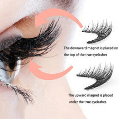 8PCS 5 Magnetic eyelashes with 4 pairs magnets magnetic lashes natural Mink eye lashes with tweezers