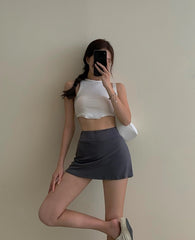 Tennis Skirt High Waist Girl Tight Bag Hip Short Skirt split Mini skirt