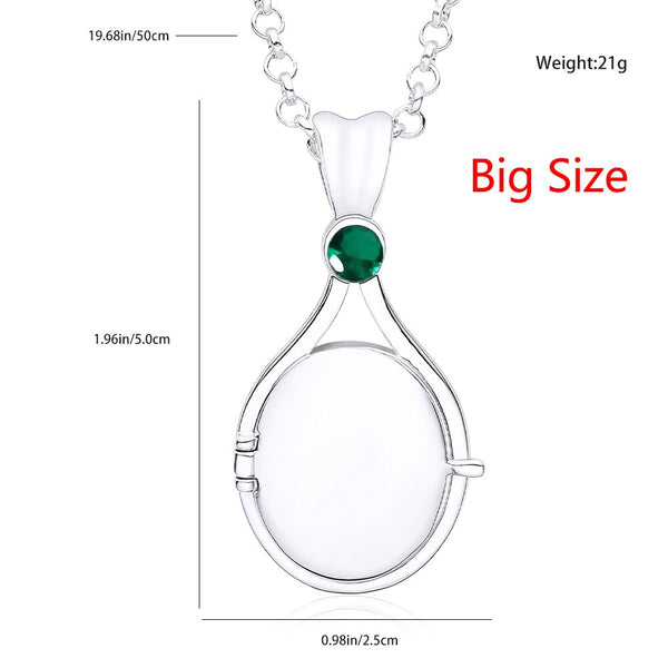 Nerissa Crystal Mermaid Shell Locket Necklace