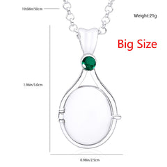 H2o Openable Metal Shell Pendant Necklace Silver Color with Crystal Mermaid Tv Movies Jewelry  for Women Girls Cute Necklaces