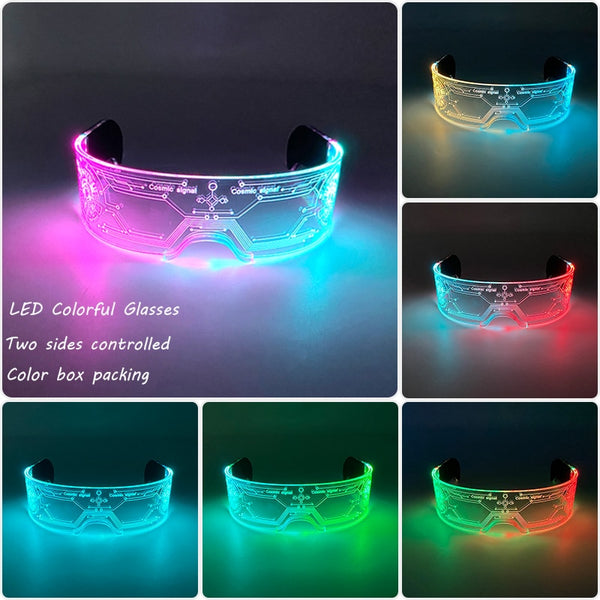 Neon Pulse LED Party Sunglasses