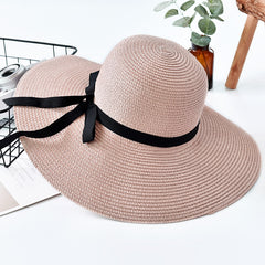 Foldable Wide Brim Floppy Straw Sun Hat