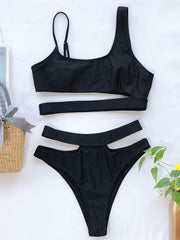 Cutout High Waist Bikini