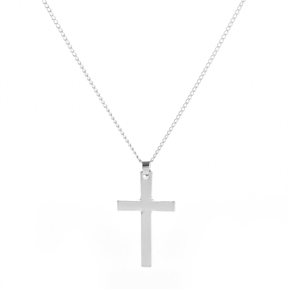 Fast and Furious Movies Actor Dominic Toretto  Rhinestone Cross Crystal Pendant Chain Necklace Men Jewelry