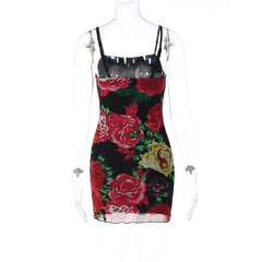 Hawthaw Women 2023 Summer Mesh Beach Vacation Party Club Streetwear Bodycon Short Mini Dress Wholesale Items For Business