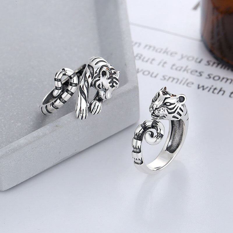 Shere Vintage Tiger Adjustable Ring