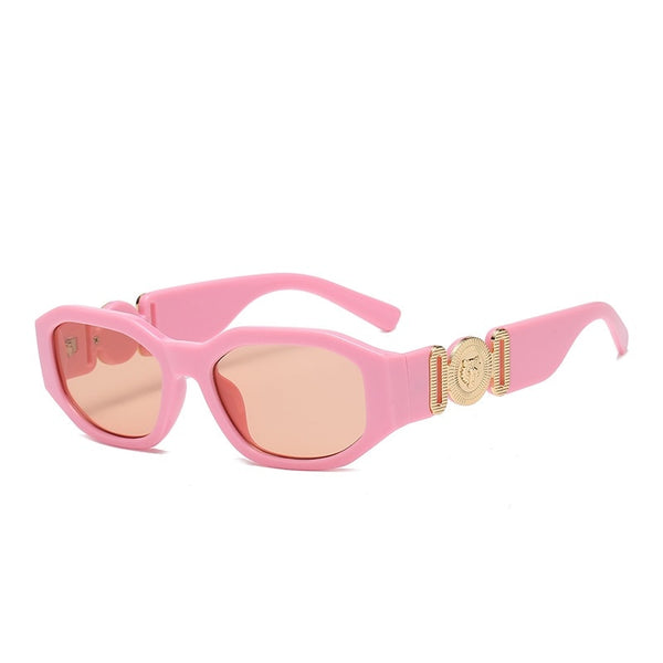 Remi Slim Rectangle Retro Sunglasses