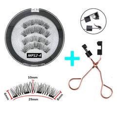 2 Pairs of Magnet Magnetic Eyelashes, Natural Handmade Mink hair, Reusable