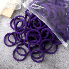 50PCS/Set Basic Hair Bands Simple Solid Colors Elastic Headband Hair Ties