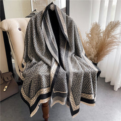 Thick Cashmere Scarf for Women Print Pashmina Shawl and Wrap