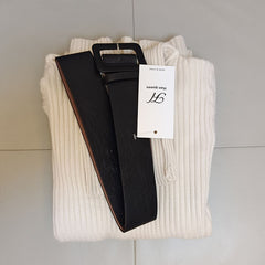 Knitted Bodycon Dress Bottoming Women Soft Elastic Turtleneck Sweater Autumn Winter Midi Party Dresses With Belt