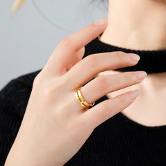 COOLTIME Stainless Steel Blade Men&#39;s Ring Rock Punk Razor Rings for Women Couple Ring Party Fashion Jewelry Gifts Wholesale