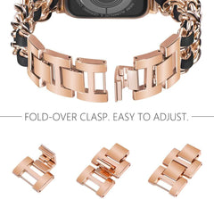 Strap For Apple Watch Band chain Bracelet Steel for iWatch