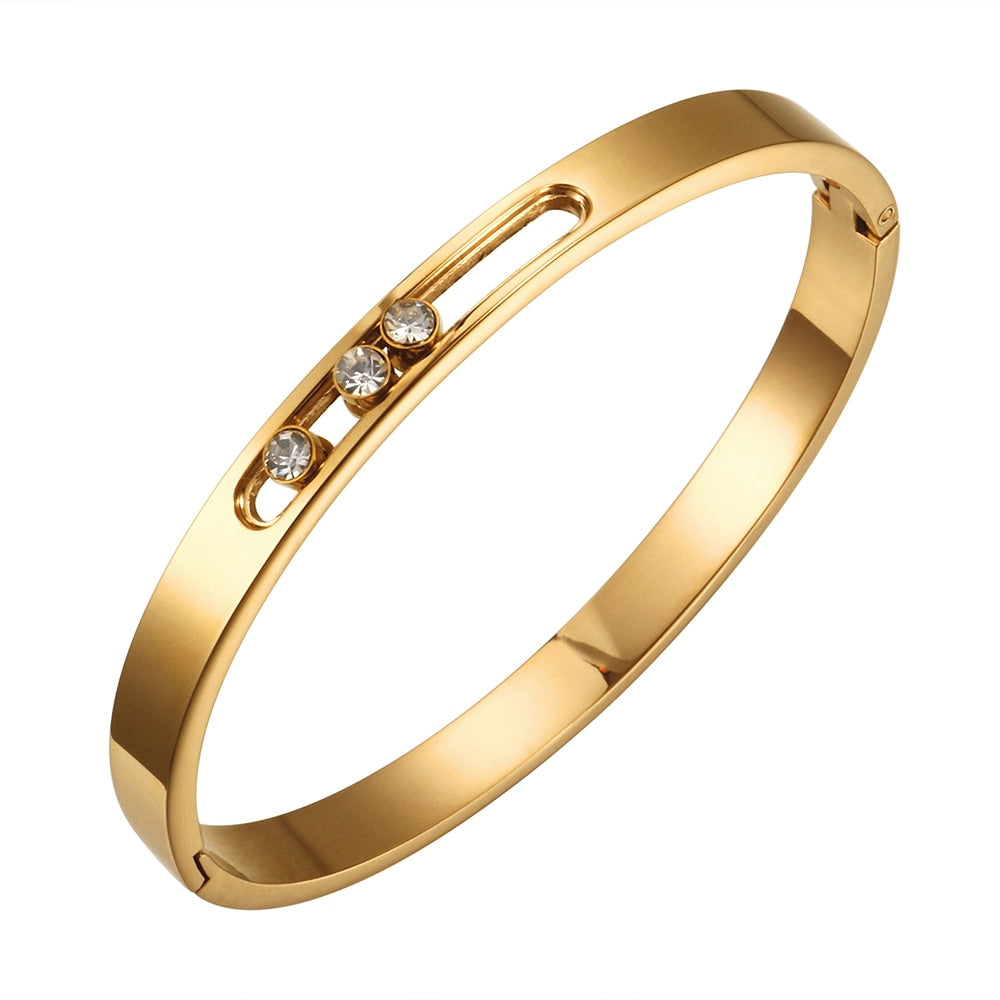 Crystal Rhinestones Sliding Luxury Wristband Secondary image