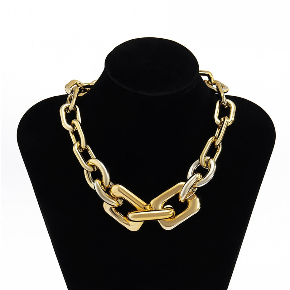 Bold and Chunky: Multi-Layered Gold Choker for Women