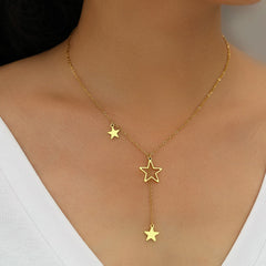 Exquisite Stars Tassel Pendants Necklace