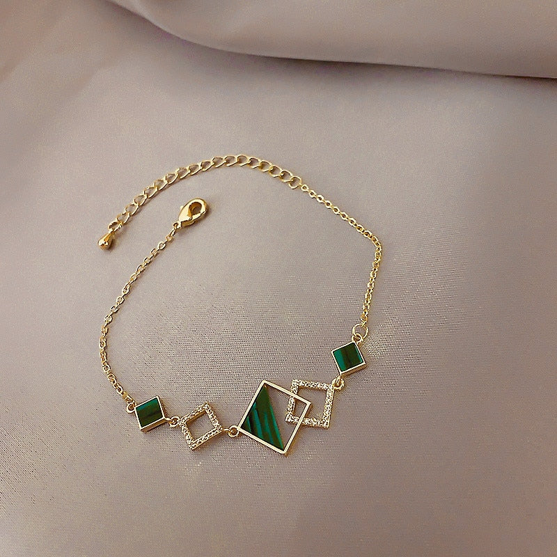 Exquisite Geometry AAA Zircon Charm Bracelets