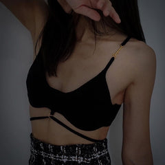 Cut Out Backless Crop Top