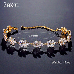 White Shiny Leaf Bracelets Bangles